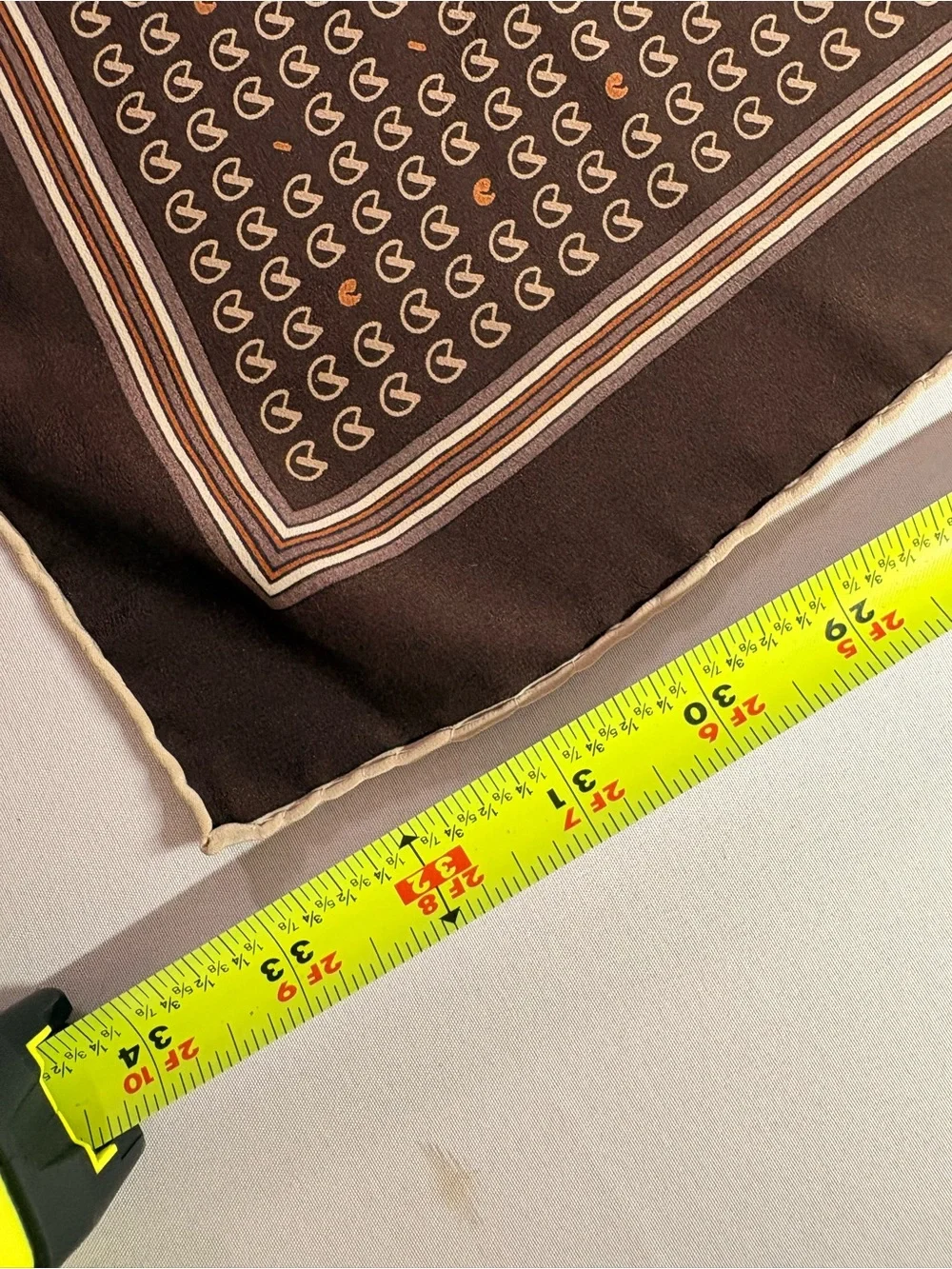 Classic Brown Polka Dot Silk-Feel Scarf